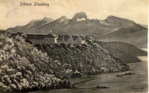 k-uZi62-02 Zinn + Berge Gemälde